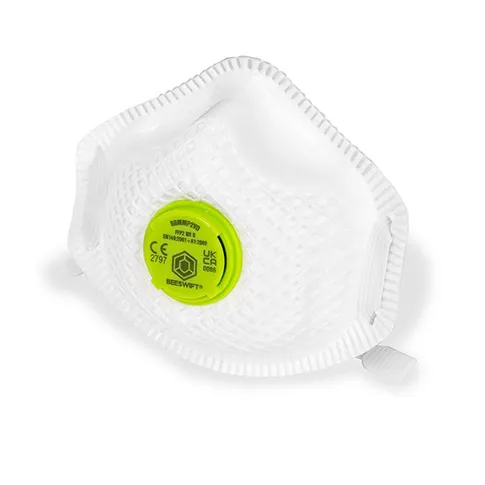 Beeswift Vented P2 Premium Mesh Cup Mask (Box of 10) — White